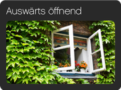 Auswärts öffnende Fenster