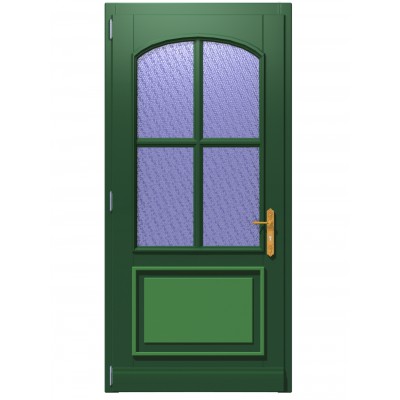 Haustür aus Holz mit Rundbogen Modell "Wulften"