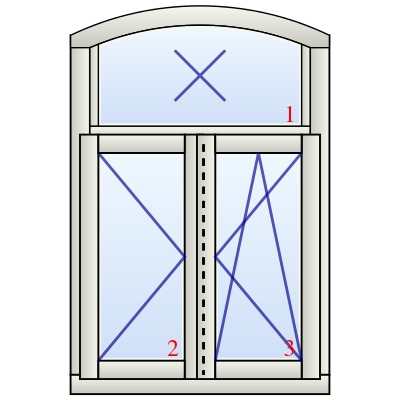 Holzfenster "Ingolstadt" mit Oberlicht und Stichbogen für Altbau und Denkmalschutz