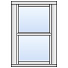 Englisches Vertikal-Schiebefenster